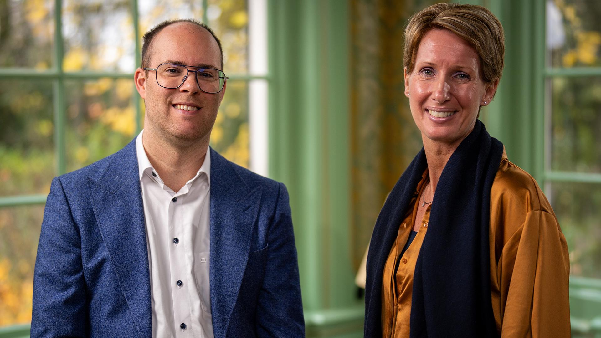 Mieke Sprinkhuizen en Dirk van Hedel, branchemanager innovatie en business performance manager
