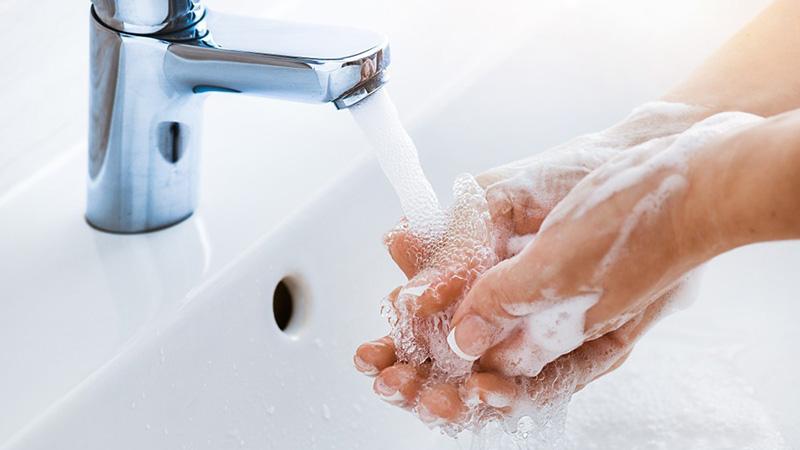 Kraan en handen wassen